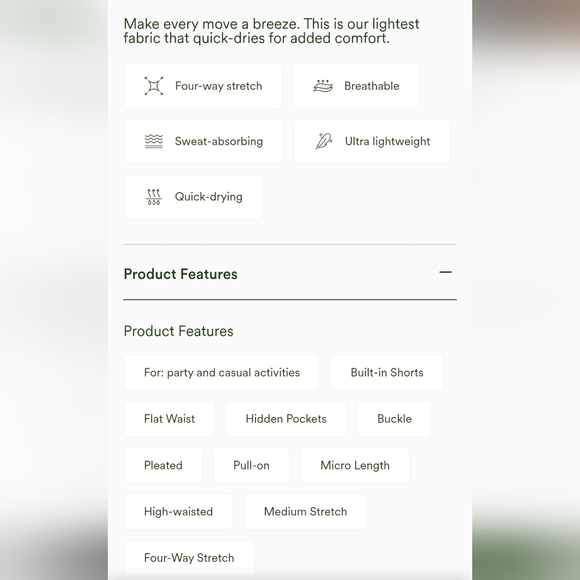 HALARA Pleated Mini Skort with Buckle Detail - Picture 7 of 7